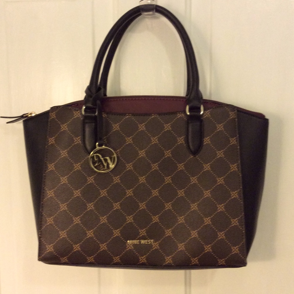 Nine West Paisley Jet Set satchel